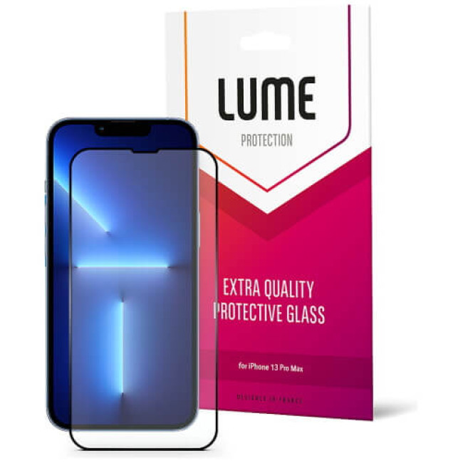 Защитное стекло LUME Protection Anti Static Dustproof Glass for iPhone 14 Pro Max Front Black