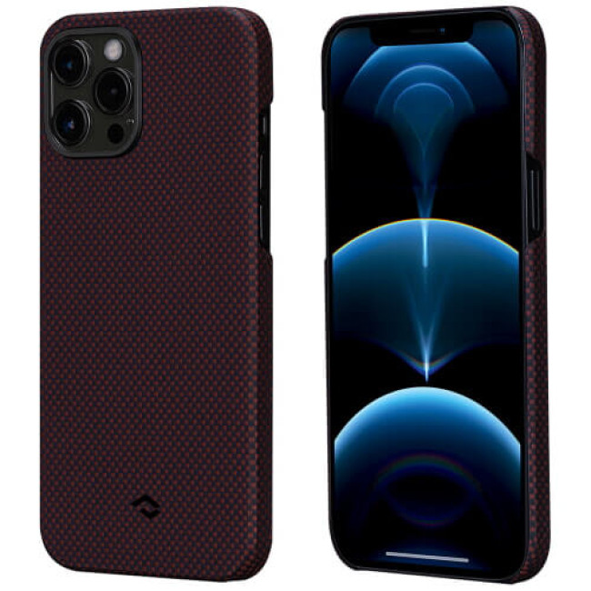 Чехол-накладка Pitaka MagEZ Case Plain Black/Red for iPhone 12 Pro Max (KI1204PM)
