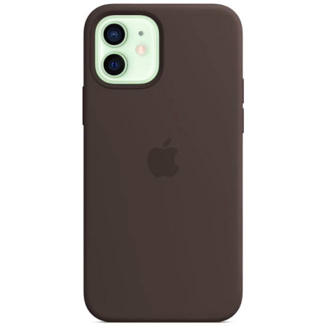 Чехол-накладка Apple iPhone 12/12 Pro Silicone Case with MagSafe Black (MHL73)
