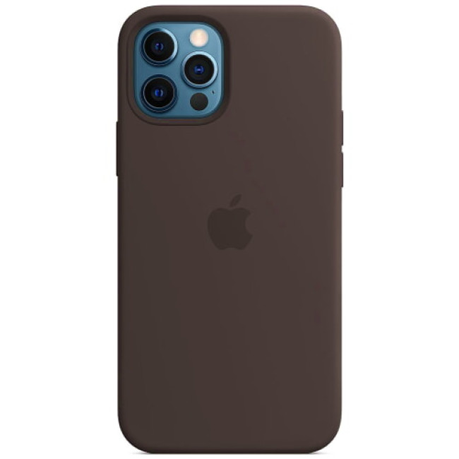 Чехол-накладка Apple iPhone 12/12 Pro Silicone Case with MagSafe Black (MHL73)