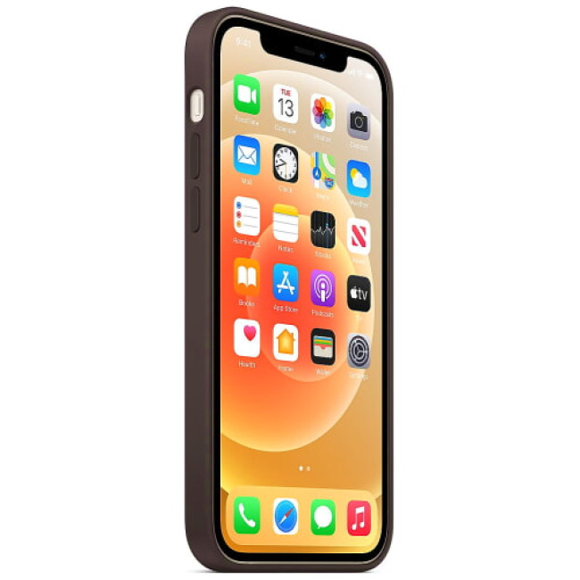 Чехол-накладка Apple iPhone 12/12 Pro Silicone Case with MagSafe Black (MHL73)