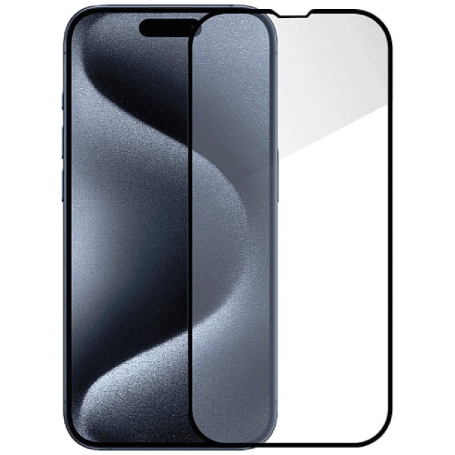 Защитное стекло Monblan for iPhone 15 Pro Max 2.5D Anti Static 0.26mm (Black)