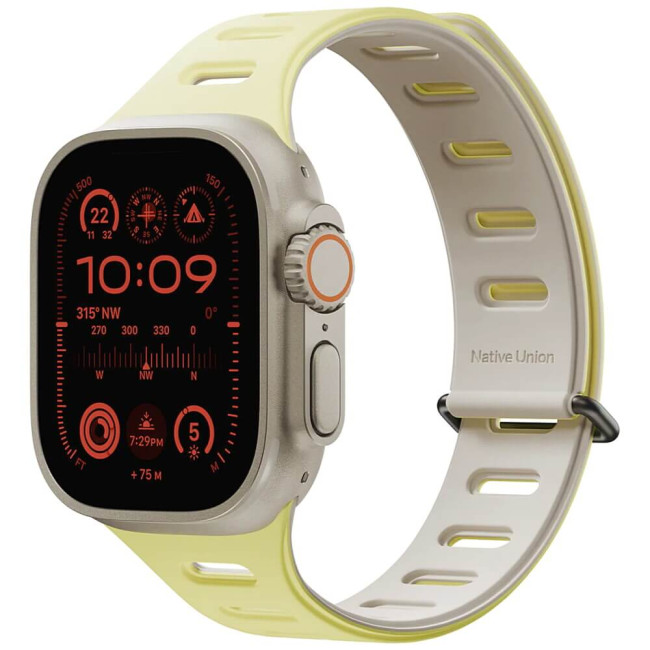 Ремешок Native Union Active Magnetic Band Lemon for Apple Watch 49/45/44mm (ACTBAND-AW-L-LMOS)