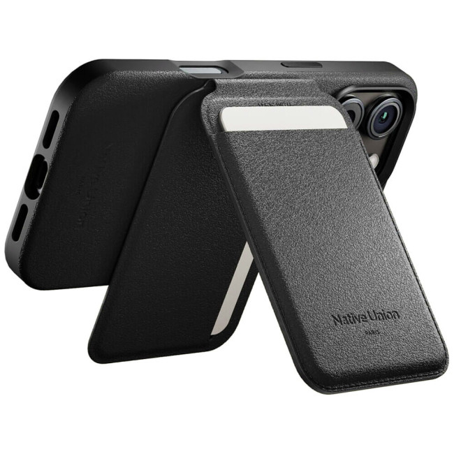 Чехол для пластиковых карт Native Union Active Wallet Stand Magnetic Black (ACT-BLK-WAL)