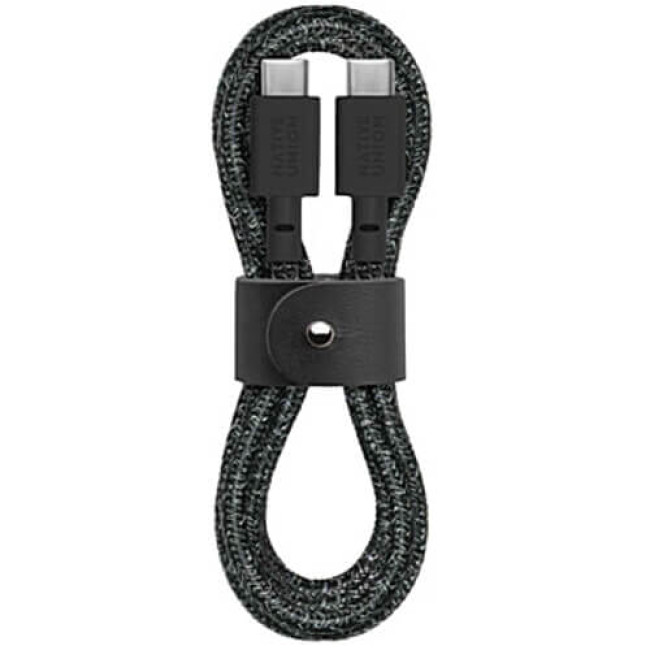Кабель Native Union Belt Cable USB-C to USB-C Cosmos Black (1.2 m) (BELT-C-CS-BLK-2-NP)