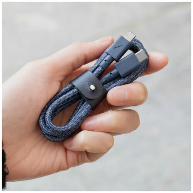 Кабель Native Union Belt Cable USB-C to Lightning Indigo (1.2 m) (BELT-CL-IND-2-NP)