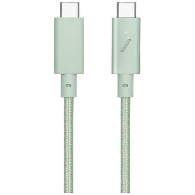 Кабель Native Union Desk Cable USB-C to USB-C Sage (2.4 m) (DCABLE-C-GRN-NP)