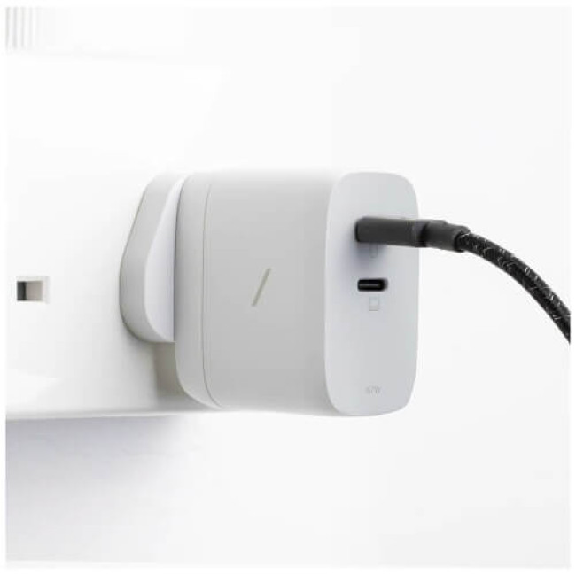 Сетевое зарядное устройство Native Union Fast GaN Charger PD 67W Dual USB-C Port White (FAST-PD67-WHT-INT)