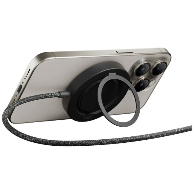 Беспроводное зарядное устройство Native Union SnapStand Qi2 Wireless Charger Black (SNST-QI2-BLK)