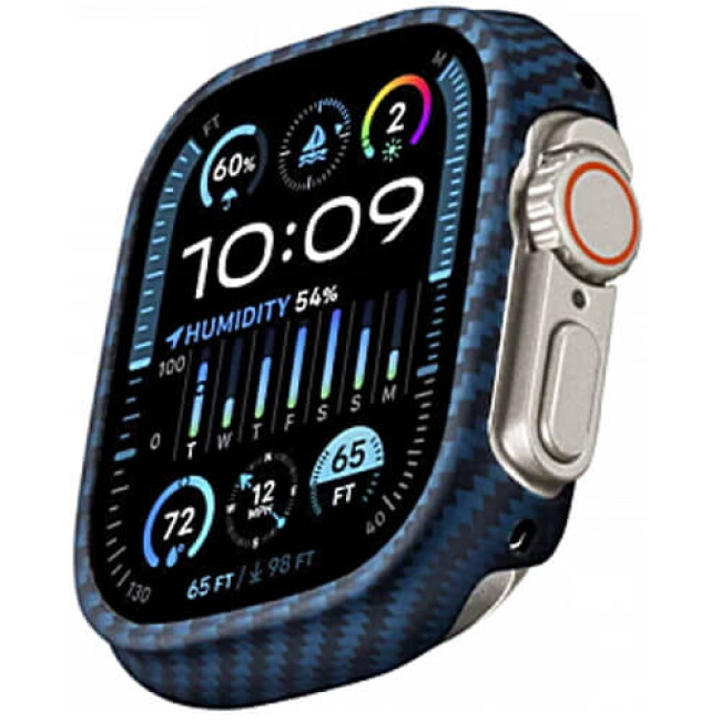 Чехол Pitaka Air Case Black/Blue for Apple Watch 9/8/7 45mm (KW2301A)