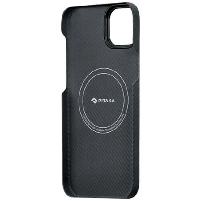 Чехол-накладка Pitaka MagEZ Case 3 Twill 600D for iPhone 14 Plus Black/Grey (KI1401MA)