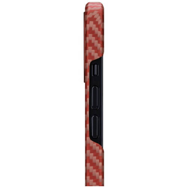 Чехол-накладка Pitaka MagEZ Case Herringbone Red/Orange for iPhone 12 Pro (KI1207P)