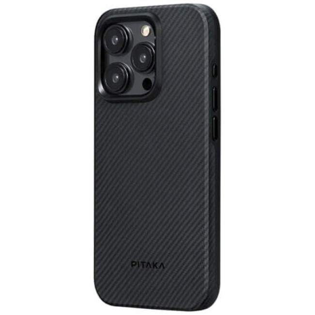 Чехол-накладка Pitaka MagEZ Case Pro 4 Twill 600D Black/Grey for iPhone 15 Pro Max (KI1501PMPA)