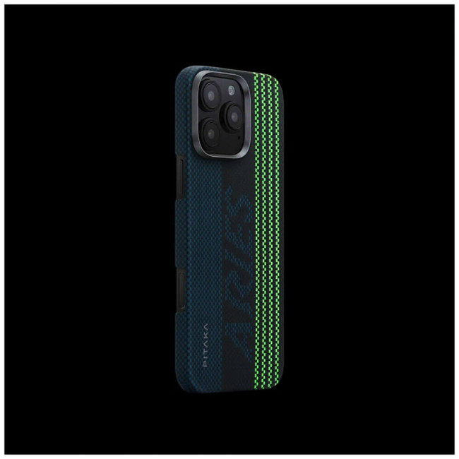 Чехол-накладка Pitaka Tactile Woven Case Aries Credit Сard for iPhone 16 Pro (KI1601CR)
