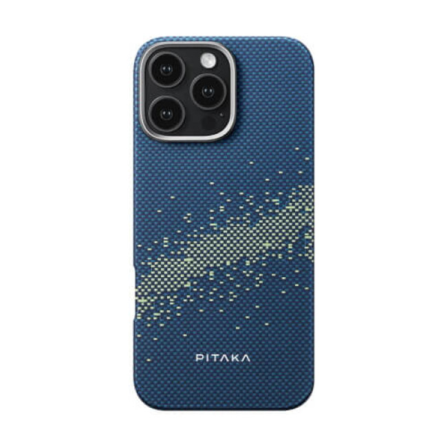 Чехол-накладка Pitaka Tactile Woven Case StarPeak Milky Way Galaxy for iPhone 16 Pro (KI1601PMYG)