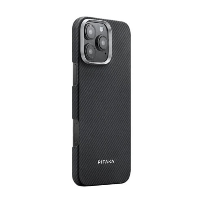 Чехол-накладка Pitaka Ultra-Slim Case Classic Twill 600D Black/Grey for iPhone 16 Pro Max (KI1601PMA)