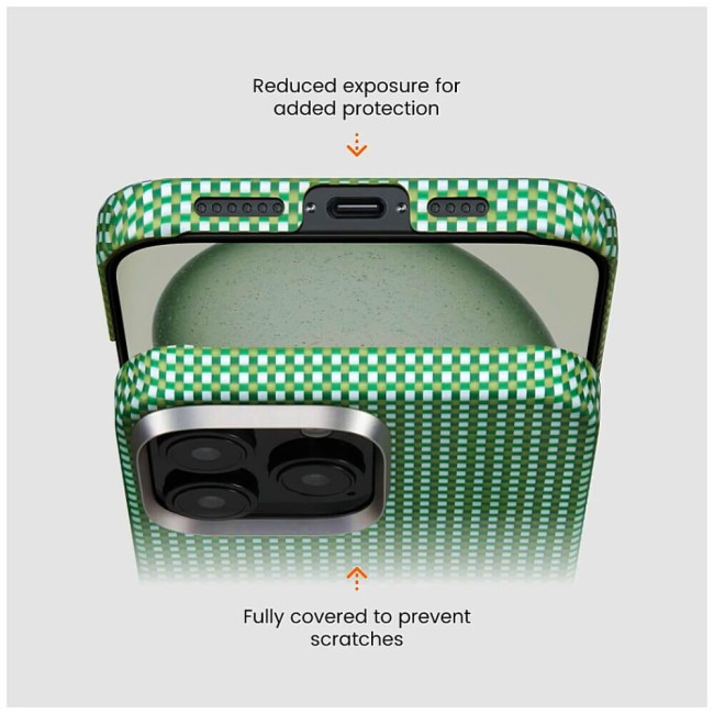 Чехол-накладка Pitaka Ultra-Slim Case Classic Forest Green for iPhone 16 Pro Max (KI1602PFOR)