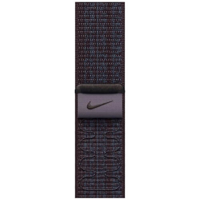 Ремешок Apple Watch 45/49/44/42mm Black/Blue Nike Sport Loop (MUJX3)
