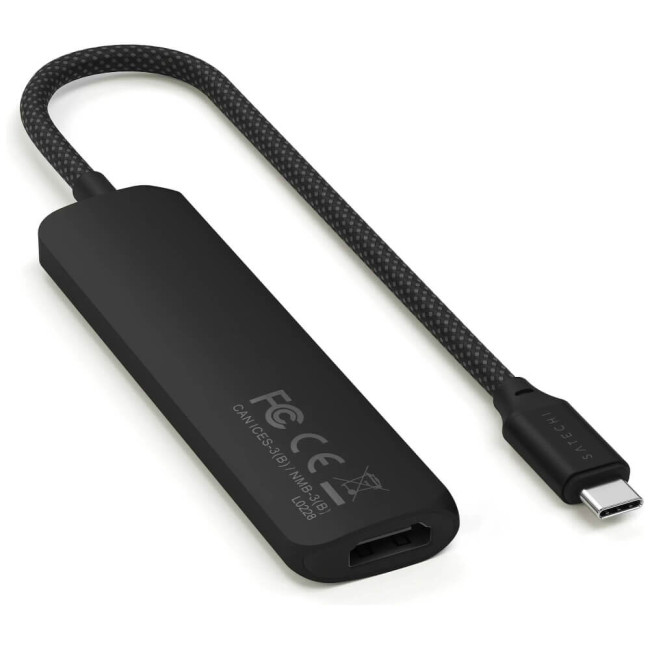 Хаб Satechi 4-in-1 USB-C Slim Multiport Adapter 4K Black (ST-P4SK)
