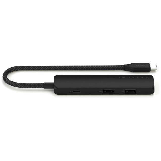 Хаб Satechi 4-in-1 USB-C Slim Multiport Adapter 4K Black (ST-P4SK)
