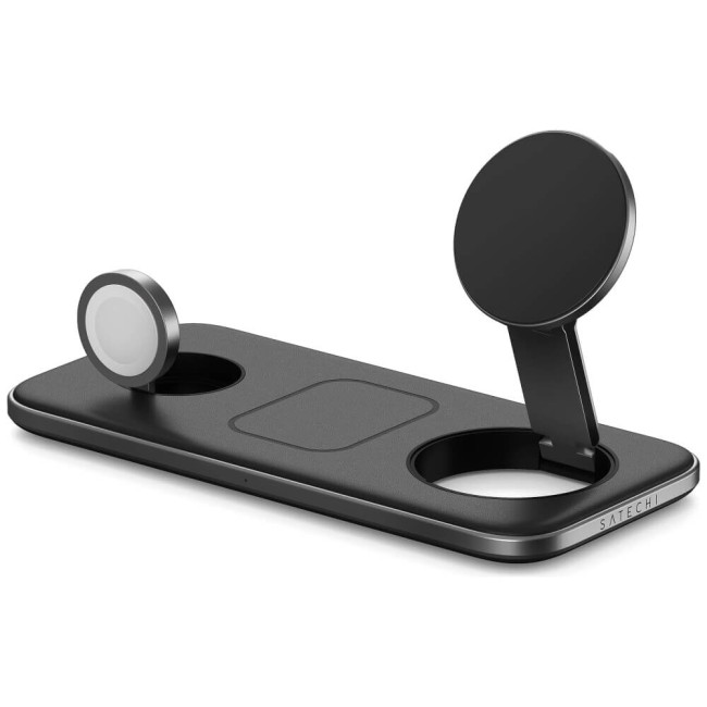 Беспроводное зарядное устройство Satechi Trio Qi2 Wireless Charging Pad Space Grey (ST-QTPM-EA)