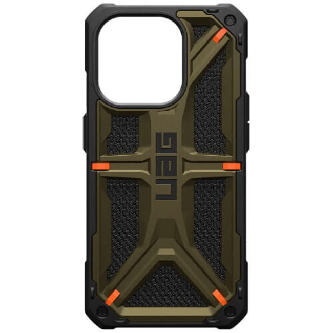 Чехол-накладка UAG for Apple iPhone 15 Pro Monarch Kevlar Kevlar Elemental Green (11427811397B)