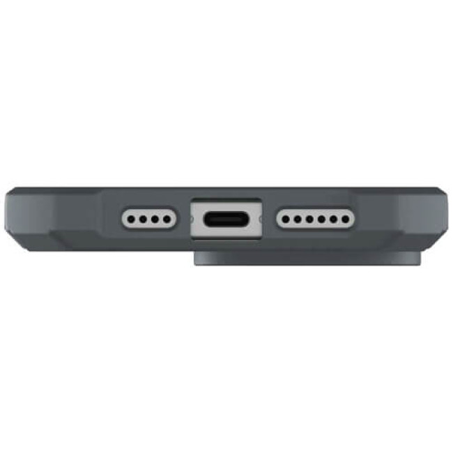 Чехол-накладка UAG for iPhone 15 Pro Essential Armor Magsafe Silver (114276113333)