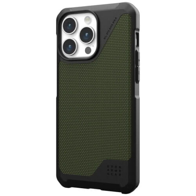 Чехол-накладка UAG for iPhone 15 Pro Metropolis LT Magsafe Kevlar Olive (114277113972)