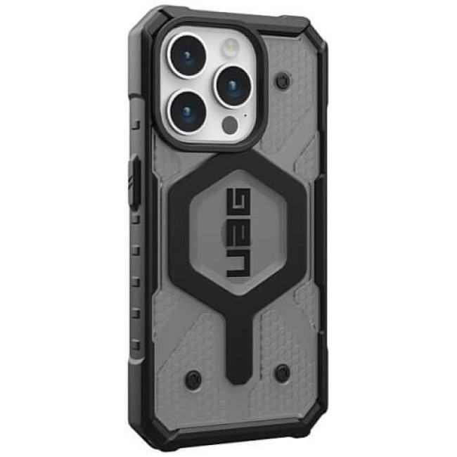 Чехол-накладка UAG for iPhone 15 Pro Pathfinder Magsafe Clear Ash (114281113131)