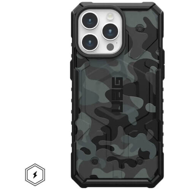 Чехол-накладка UAG for iPhone 15 Pro Max Pathfinder SE MagSafe Midnight Camo (114303114061)