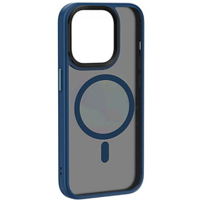Чехол-накладка WIWU FGG-011 Magnetic Colorful Series for iPhone 15 Pro Blue