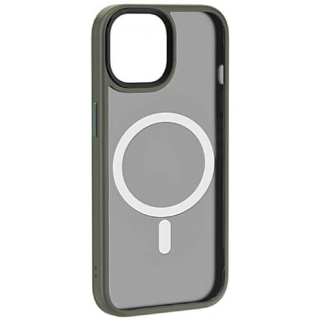 Чехол-накладка WiWU FGG-011 Magnetic Colorful Series for iPhone 15 Pro Max Grey