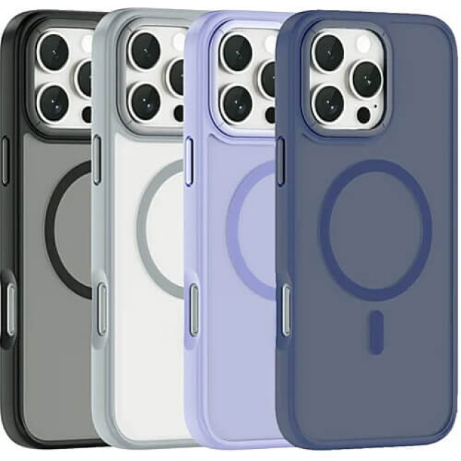 Чехол-накладка WIWU Magnetic Armor Pro Series for iPhone 16 FGG-012 (Grey)