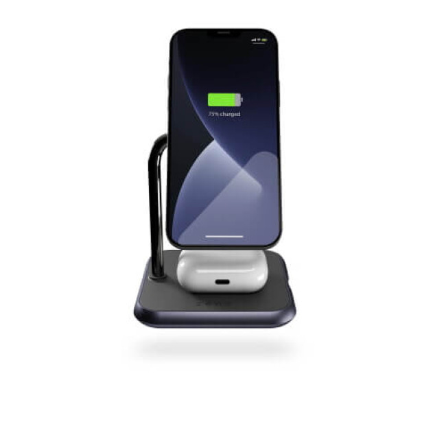 Беспроводное зарядное устройство Zens Magnetic 3-in-1 Aluminium Wireless Charger Black (ZEDC19B/00)