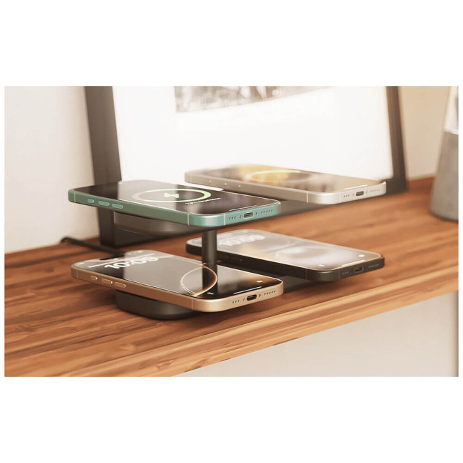 Беспроводное зарядное устройство Zens Quattro Wireless Charger Pro 4 Black (ZEQC01B/00)