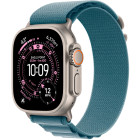 Apple Watch Ultra 3 Natural Titanium Case with Light Blue Alpine Loop Medium (MEWM4)