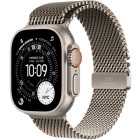 Apple Watch Ultra 3 Natural Titanium Case with Natural Titanium Milanese Loop Large (MF0E4)