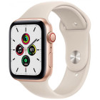 Apple Watch SE 40mm GPS + Cellular Gold Aluminum Case with Starlight Sport Band (MKQN3)