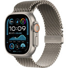 Apple Watch Ultra 2 Natural Titanium Case with Natural Titanium Milanese Loop Large (MX5T3)
