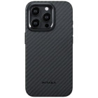 Чехол-накладка Pitaka MagEZ Case Pro 4 Twill 1500D Black/Grey for iPhone 15 Pro (KI1501PP)