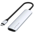 Хаб Satechi 6-in-1 USB-C Slim Multiport Adapter 4K Silver (ST-P6SS)