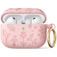 Чехол AhaStyle Flower Silicone Case for Airpods Pro 3 Pink (CP-WG186-PK)