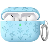 Чехол AhaStyle Flower Silicone Case for Airpods Pro 3 Sky Blue (CP-WG186-LB)
