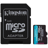 Карта памяти Kingston Canvas Go Plus Class 10 UHS-I U3 V30 A2 Micro SDXC 256GB with adapter (SDCG4/256GB)