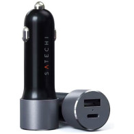 Автомобильное зарядное устройство Satechi 72W Type-C PD Car Charger Space Grey (ST-TCPDCCM)