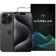 Защитное стекло Monblan for iPhone 16 Pro Max 2.5D Anti Static 0.26mm Black