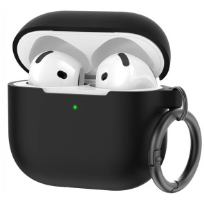 Чехол AhaStyle Silicone Case for Airpods 4 Black (CP-196-BK)