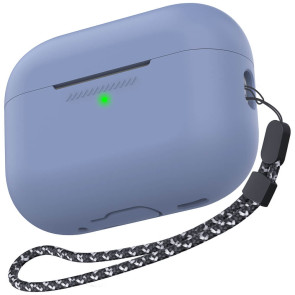 Чехол AhaStyle Silicone Case for Airpods Pro 2 with strap Purple Blue (CP-187-2-C-PB)