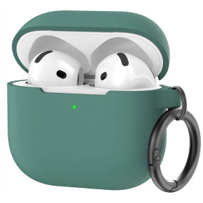 Чехол AhaStyle Silicone Case for Airpods 4 Midnight Green (CP-196-PG)