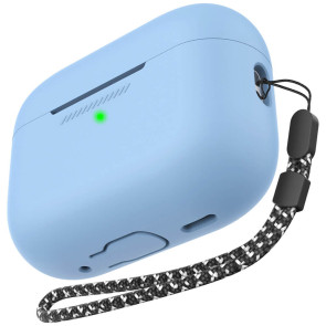 Чехол AhaStyle Silicone Case for Airpods Pro 2 with strap Sky Blue (CP-187-2-C-SB)